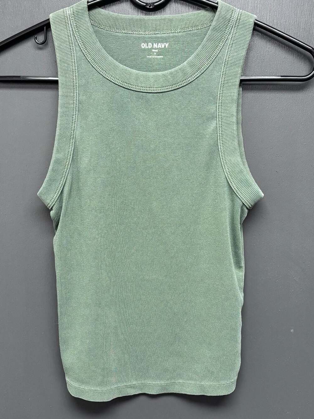Old Navy Snug Ribbed Tank Top Size S Sage Green Sleeveless
